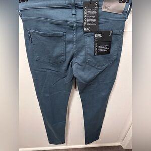 PAIGE Teal Skinny Jeans